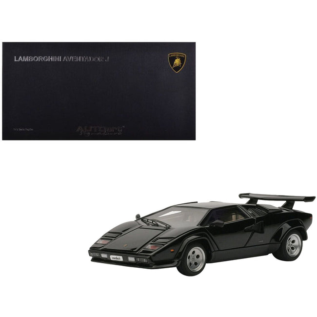 Lamborghini Countach 5000S Black 1/43 Diecast Model Car by Autoart-Autoart-ModelCars.com