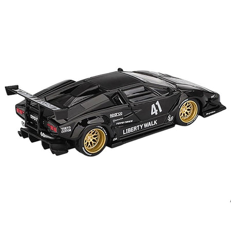Lamborghini Countach LB-WORKS #41 Black Limited Edition 1/64 Diecast Model Car by Mini GT-Mini GT-ModelCars.com