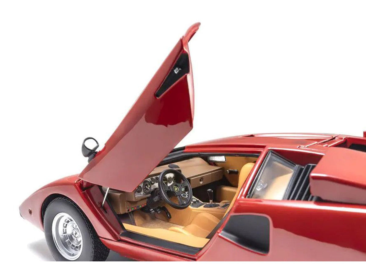 Lamborghini Countach LP 400 Red 1/18 Diecast Model Car by Kyosho-Kyosho-ModelCars.com