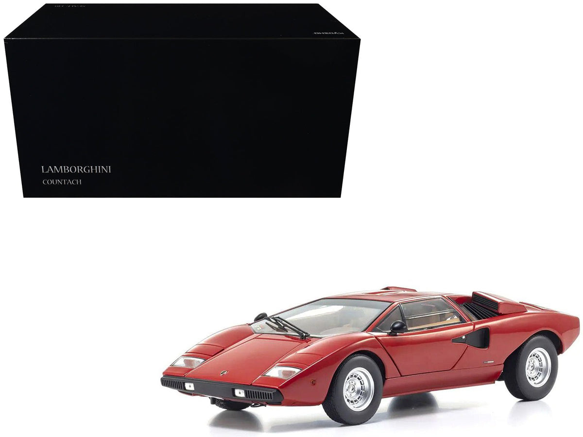 Lamborghini Countach LP 400 Red 1/18 Diecast Model Car by Kyosho-Kyosho-ModelCars.com
