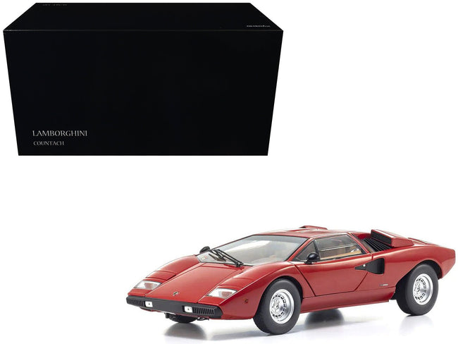 Lamborghini Countach LP 400 Red 1/18 Diecast Model Car by Kyosho-Kyosho-ModelCars.com