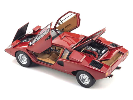 Lamborghini Countach LP 400 Red 1/18 Diecast Model Car by Kyosho-Kyosho-ModelCars.com