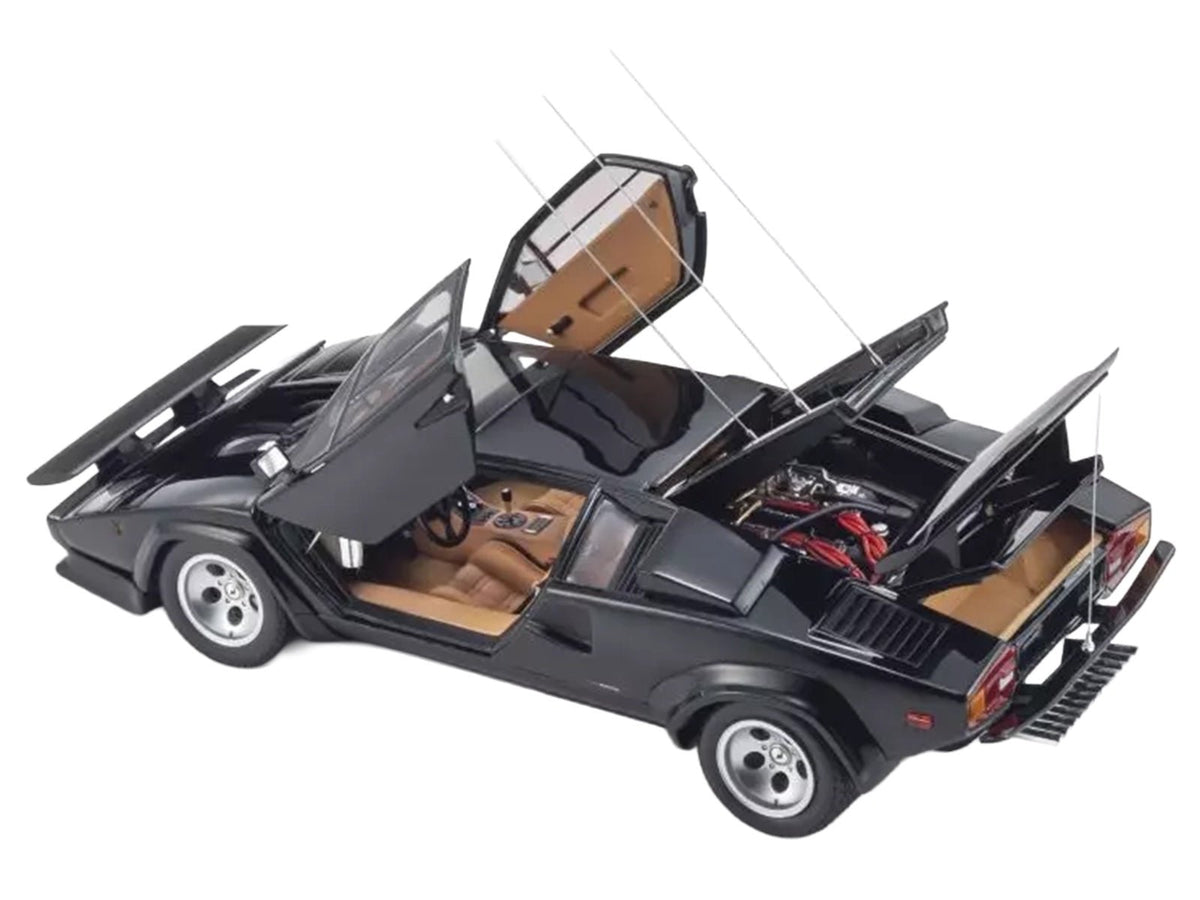 Lamborghini Countach LP 400S Black "The Cannonball Run" (1981) Movie 1/18 Diecast Model Car by Kyosho-Kyosho-ModelCars.com