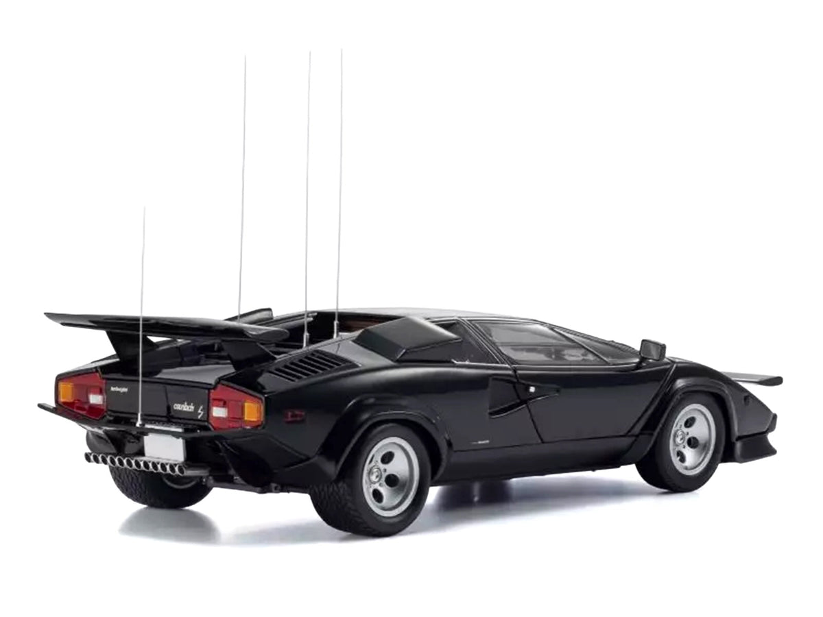 Lamborghini Countach LP 400S Black "The Cannonball Run" (1981) Movie 1/18 Diecast Model Car by Kyosho-Kyosho-ModelCars.com