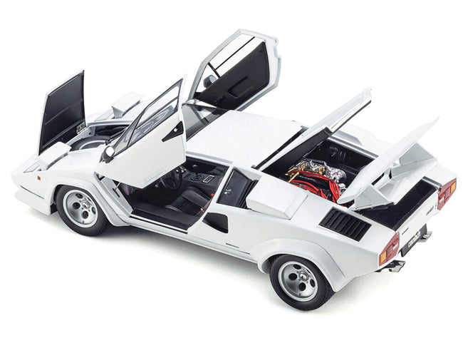 Lamborghini Countach LP 400S White 1/18 Diecast Model Car by Kyosho-Kyosho-ModelCars.com