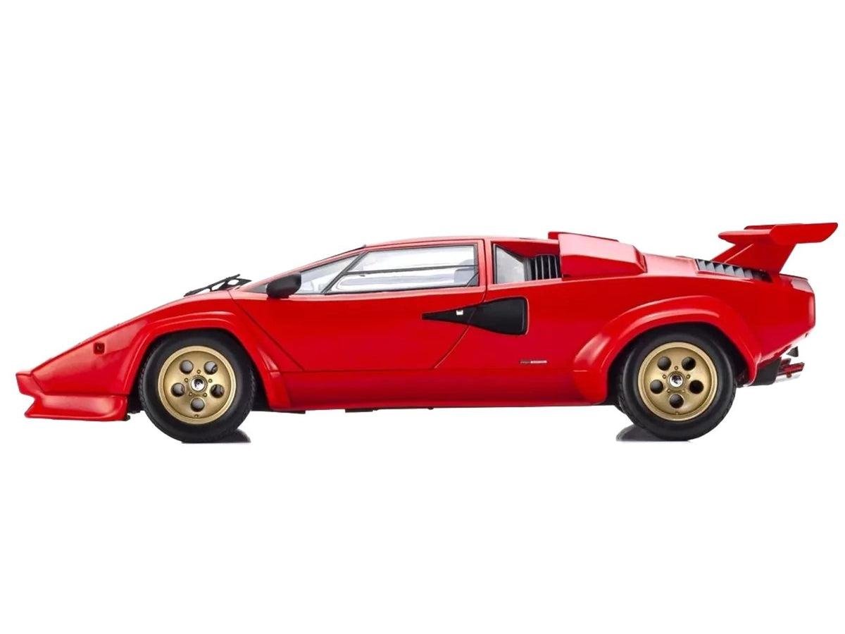 Lamborghini Countach LP 5000 Quattrovalvole Red with Gold Wheels 1/18 Diecast Model Car by Kyosho-Kyosho-ModelCars.com