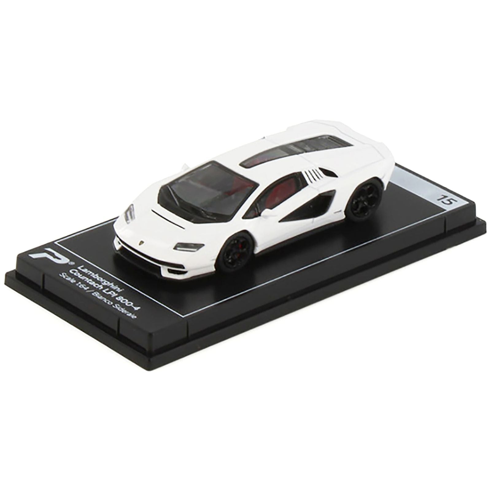 Lamborghini Countach LPI 800 - 4 Bianco Siderale White "Hypercar League Collection" 1/64 Diecast Model Car by PosterCars - PosterCars - ModelCars.com