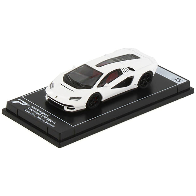 Lamborghini Countach LPI 800 - 4 Bianco Siderale White "Hypercar League Collection" 1/64 Diecast Model Car by PosterCars - PosterCars - ModelCars.com