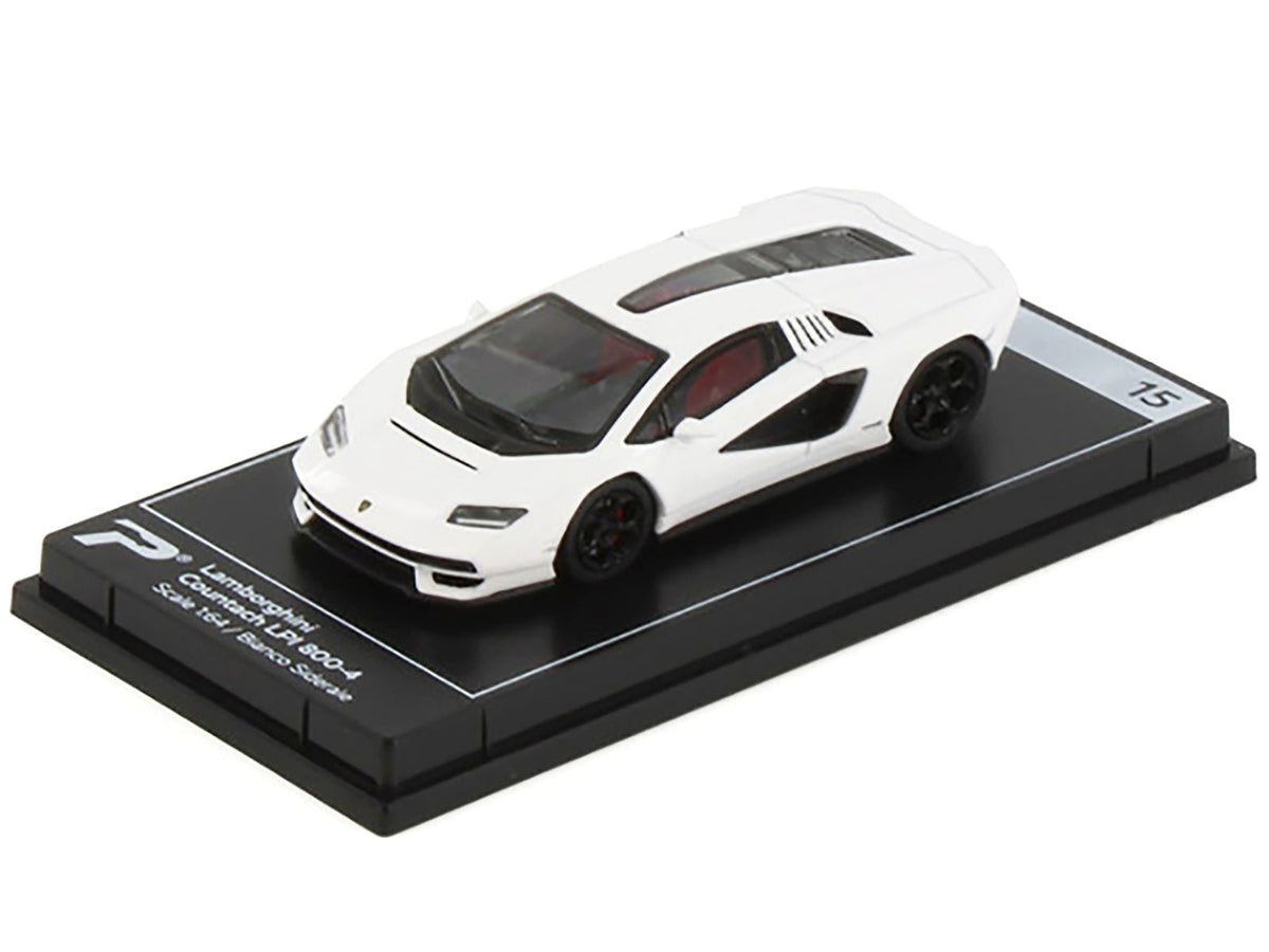 Lamborghini Countach LPI 800-4 Bianco Siderale White "Hypercar League Collection" 1/64 Diecast Model Car by PosterCars-PosterCars-ModelCars.com