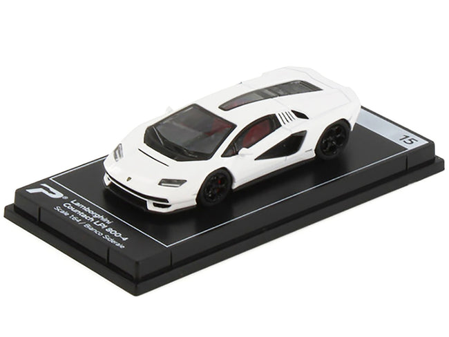 Lamborghini Countach LPI 800-4 Bianco Siderale White "Hypercar League Collection" 1/64 Diecast Model Car by PosterCars-PosterCars-ModelCars.com