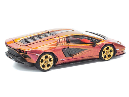 Lamborghini Countach LPI 800-4 Blu Hal Metallic 1/64 Diecast Model Car by Pop Race-Pop Race-ModelCars.com