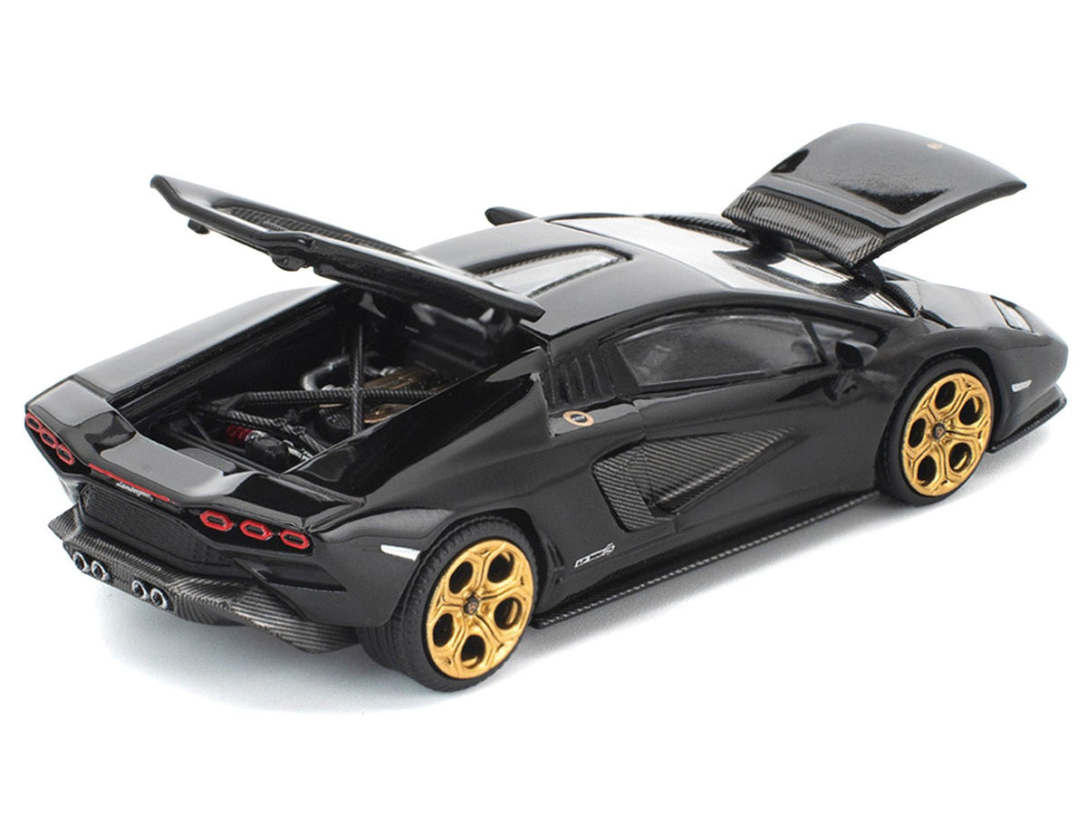 Lamborghini Countach LPI 800-4 Deep Black 1/64 Diecast Model Car by Pop Race-Pop Race-ModelCars.com