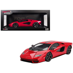 Lamborghini Countach LPI 800-4 Rosso Mars Red 1/18 Model Car by Top Speed
