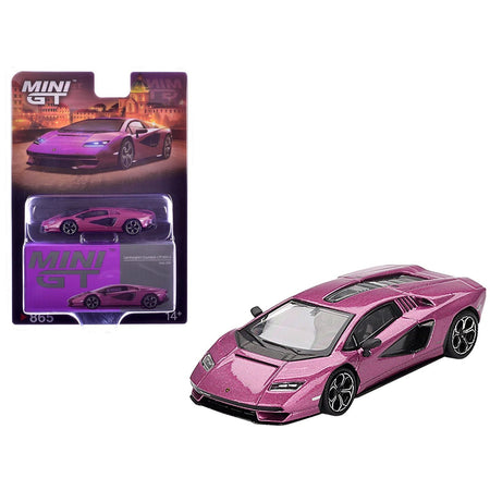 Lamborghini Countach LPI 800-4 Viola 30th Metallic Limited Edition 1/64 Diecast Model Car by Mini GT-Mini GT-ModelCars.com