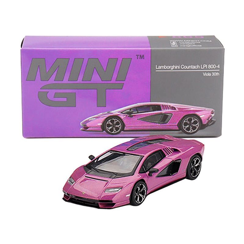 Lamborghini Countach LPI 800-4 Viola 30th Metallic Limited Edition 1/64 Diecast Model Car by Mini GT-Mini GT-ModelCars.com