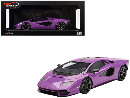 Lamborghini Countach LPI 800-4 Viola 30th Purple Metallic 1/18 Model Car by Top Speed-Top Speed-ModelCars.com