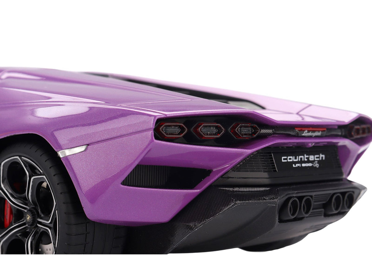 Lamborghini Countach LPI 800-4 Viola 30th Purple Metallic 1/18 Model Car by Top Speed-Top Speed-ModelCars.com