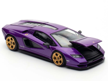Lamborghini Countach LPI 800-4 Viola Pasifae Purple Metallic "Hong Kong Toycar Salon 2025" 1/64 Diecast Model Car by Pop Race-Pop Race-ModelCars.com