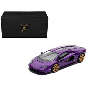 Lamborghini Countach LPI 800-4 Viola Pasifae Purple Metallic "Hong Kong Toycar Salon 2025" 1/64 Diecast Model Car by Pop Race
