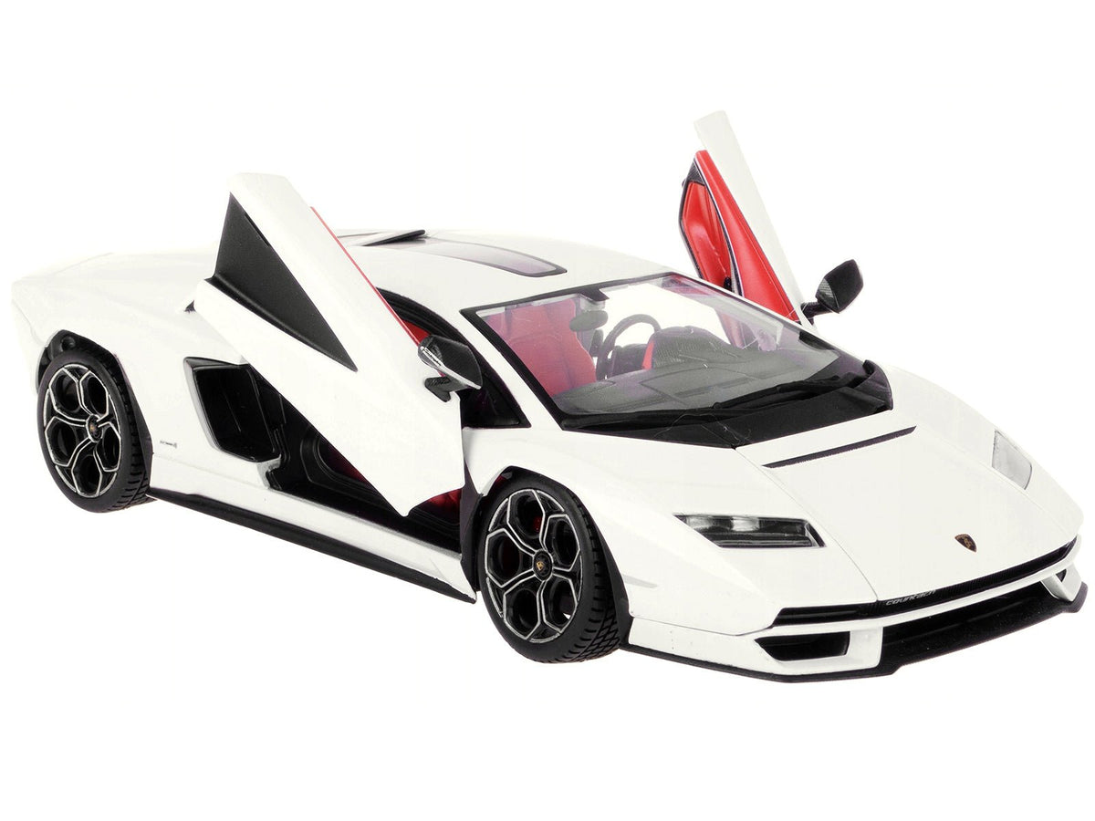 Lamborghini Countach LPI 800-4 White 1/24 Diecast Model Car by Bburago-Bburago-ModelCars.com