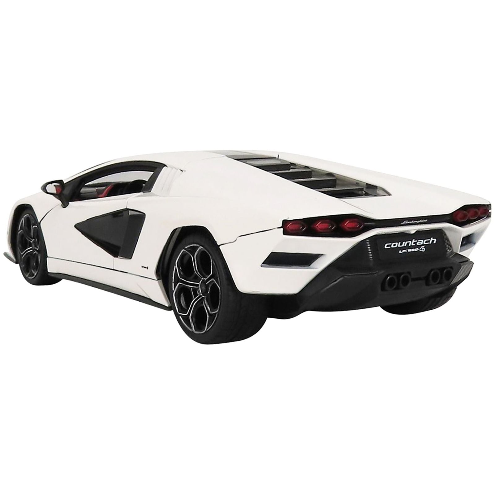 Lamborghini Countach LPI 800 - 4 White with Black Accents and Red Interior "Special Edition" 1/18 Diecast Model Car by Maisto - Maisto - ModelCars.com