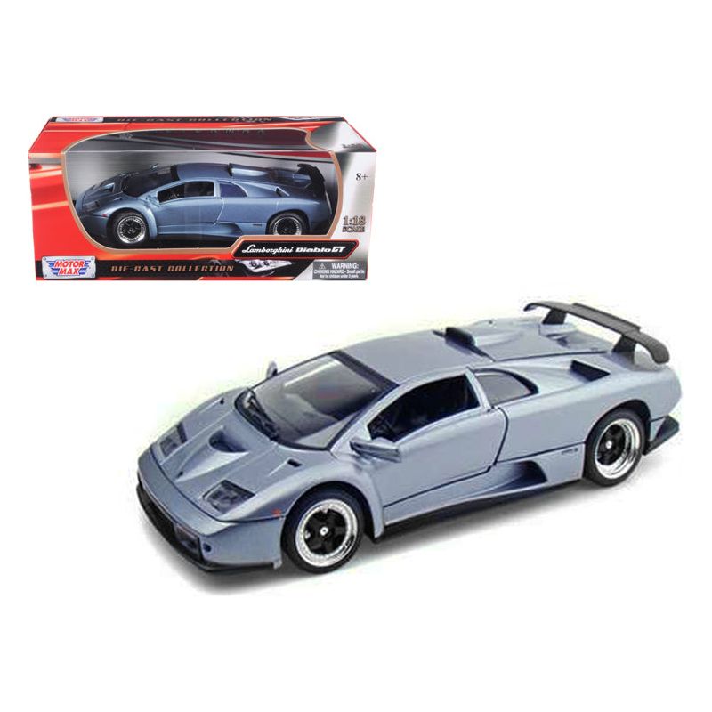 Lamborghini Diablo GT Silver 1/18 Diecast Model Car by Motormax - Motormax - ModelCars.com