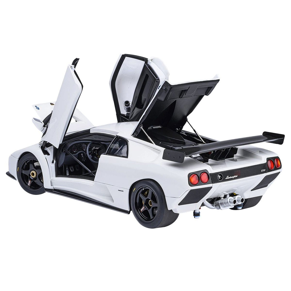 Lamborghini Diablo GTR Impact White 1/18 Model Car by Autoart-Autoart-ModelCars.com