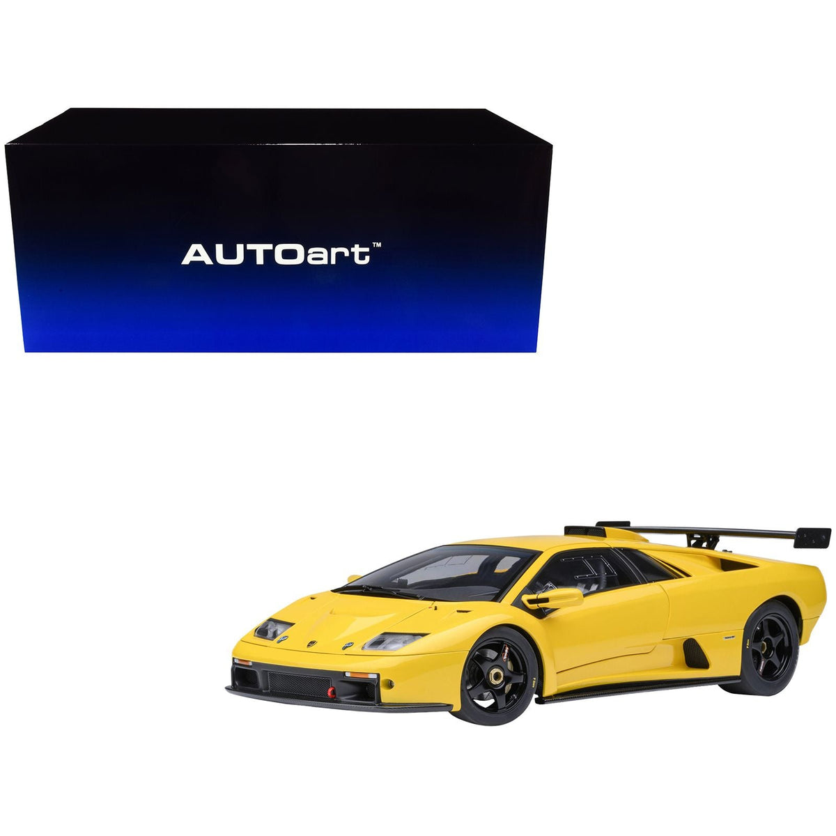 Lamborghini Diablo GTR Superfly Yellow 1/18 Model Car by Autoart-Autoart-ModelCars.com