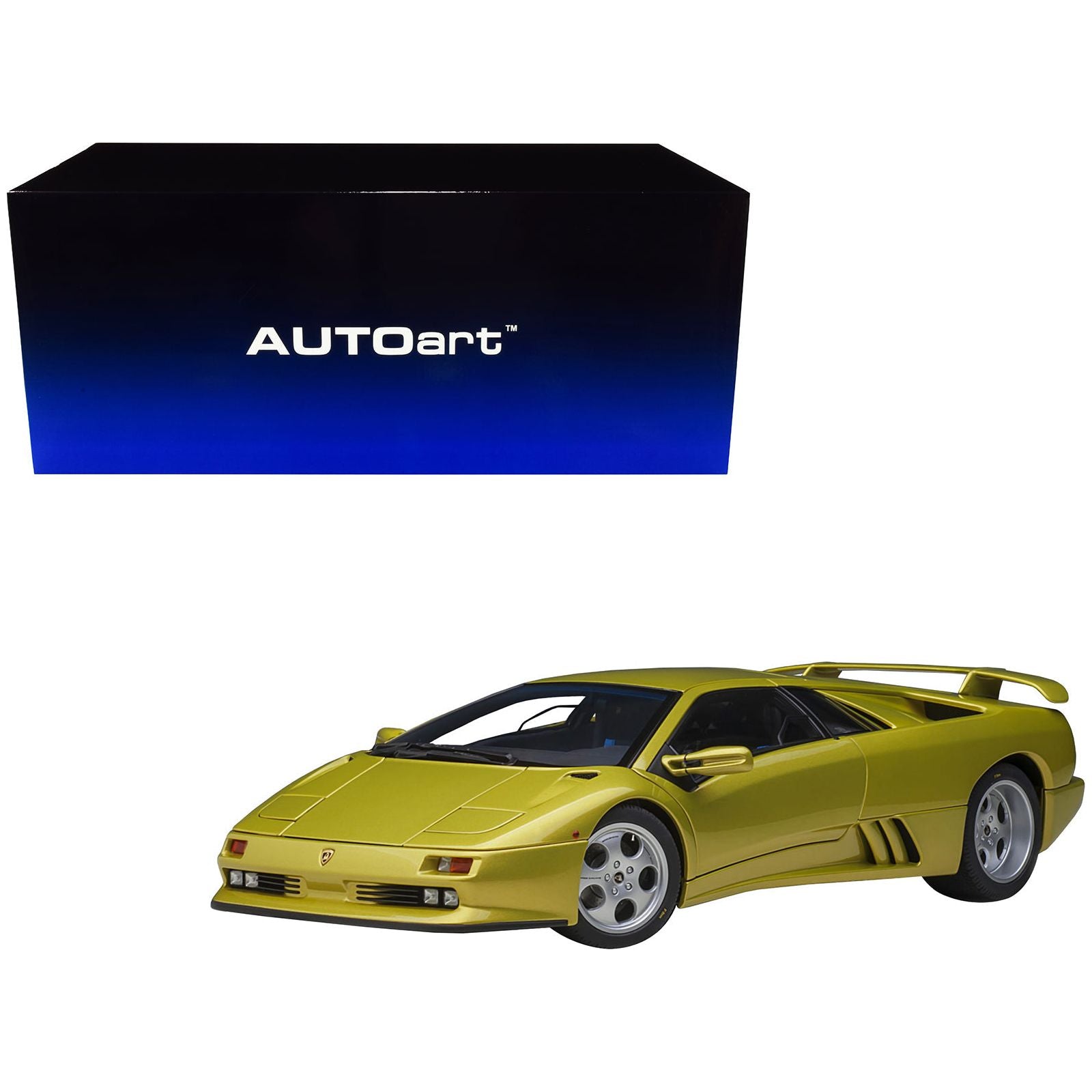 Lamborghini Diablo SE30 Giallo Spyder Yellow Metallic 1/18 Model Car by Autoart - Autoart - ModelCars.com