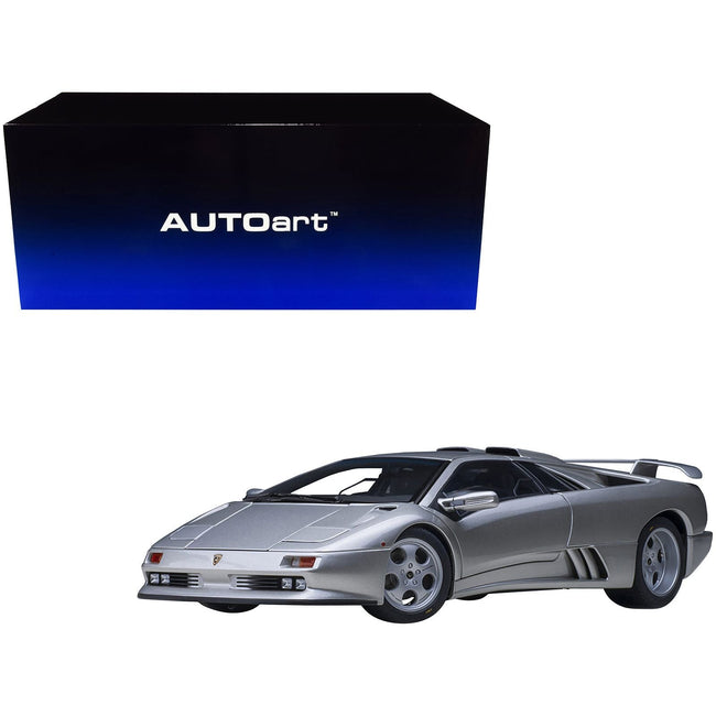 Lamborghini Diablo SE30 Jota Titanio Silver Metallic 1/18 Model Car by Autoart - Autoart - ModelCars.com