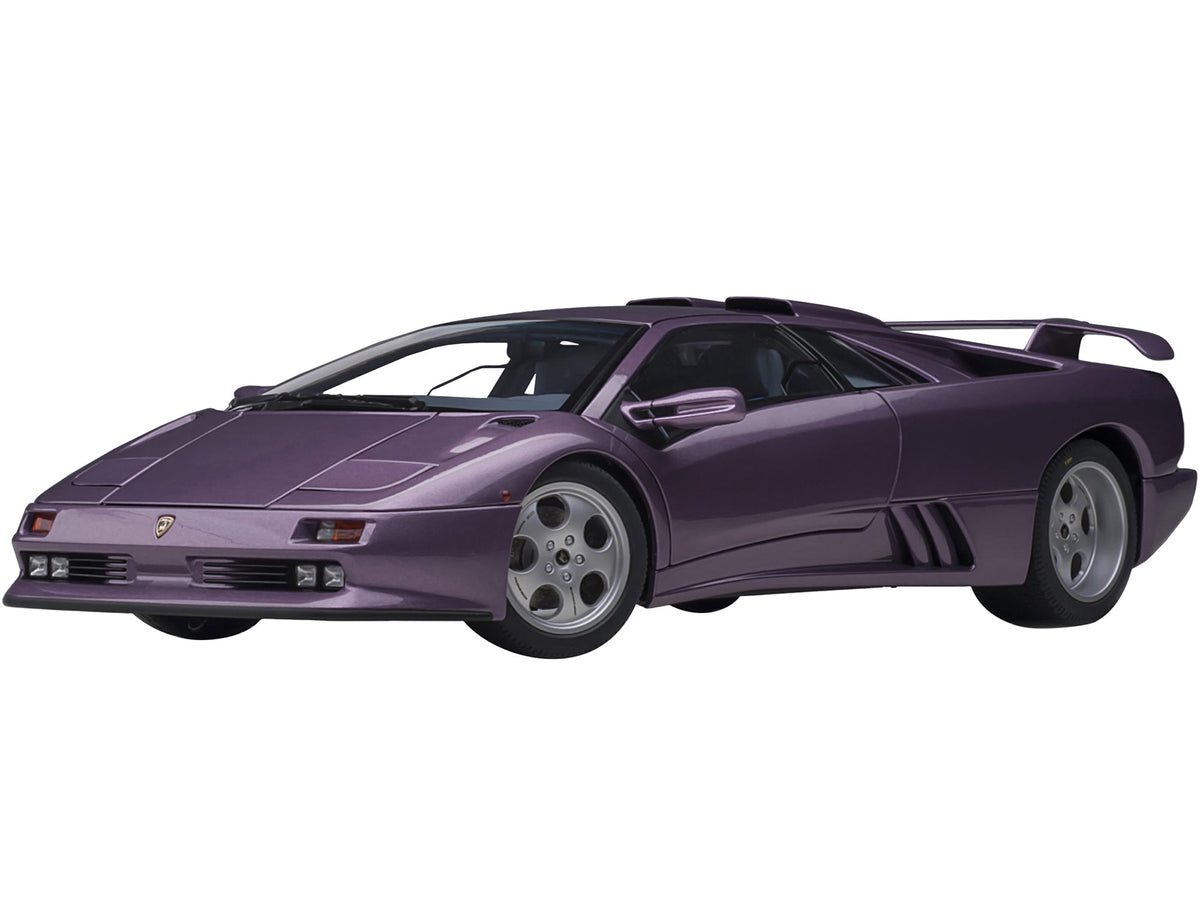 Lamborghini Diablo SE30 Jota Viola SE30 / Purple Metallic with Blue Interior 1/18 Model Car by Autoart-Autoart-ModelCars.com