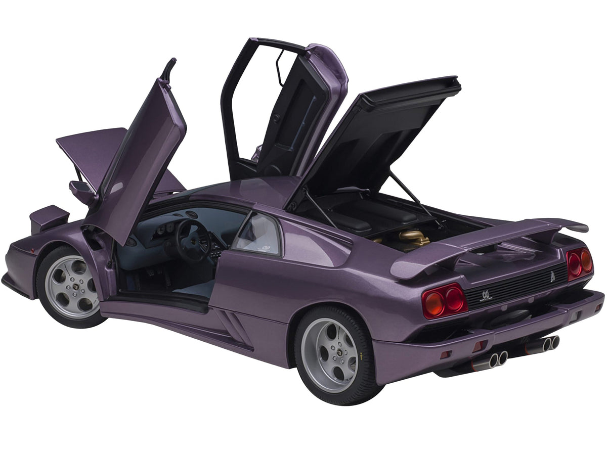 Lamborghini Diablo SE30 Jota Viola SE30 / Purple Metallic with Blue Interior 1/18 Model Car by Autoart-Autoart-ModelCars.com