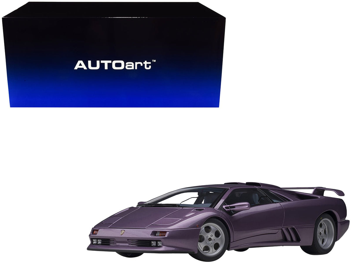 Lamborghini Diablo SE30 Jota Viola SE30 / Purple Metallic with Blue Interior 1/18 Model Car by Autoart-Autoart-ModelCars.com
