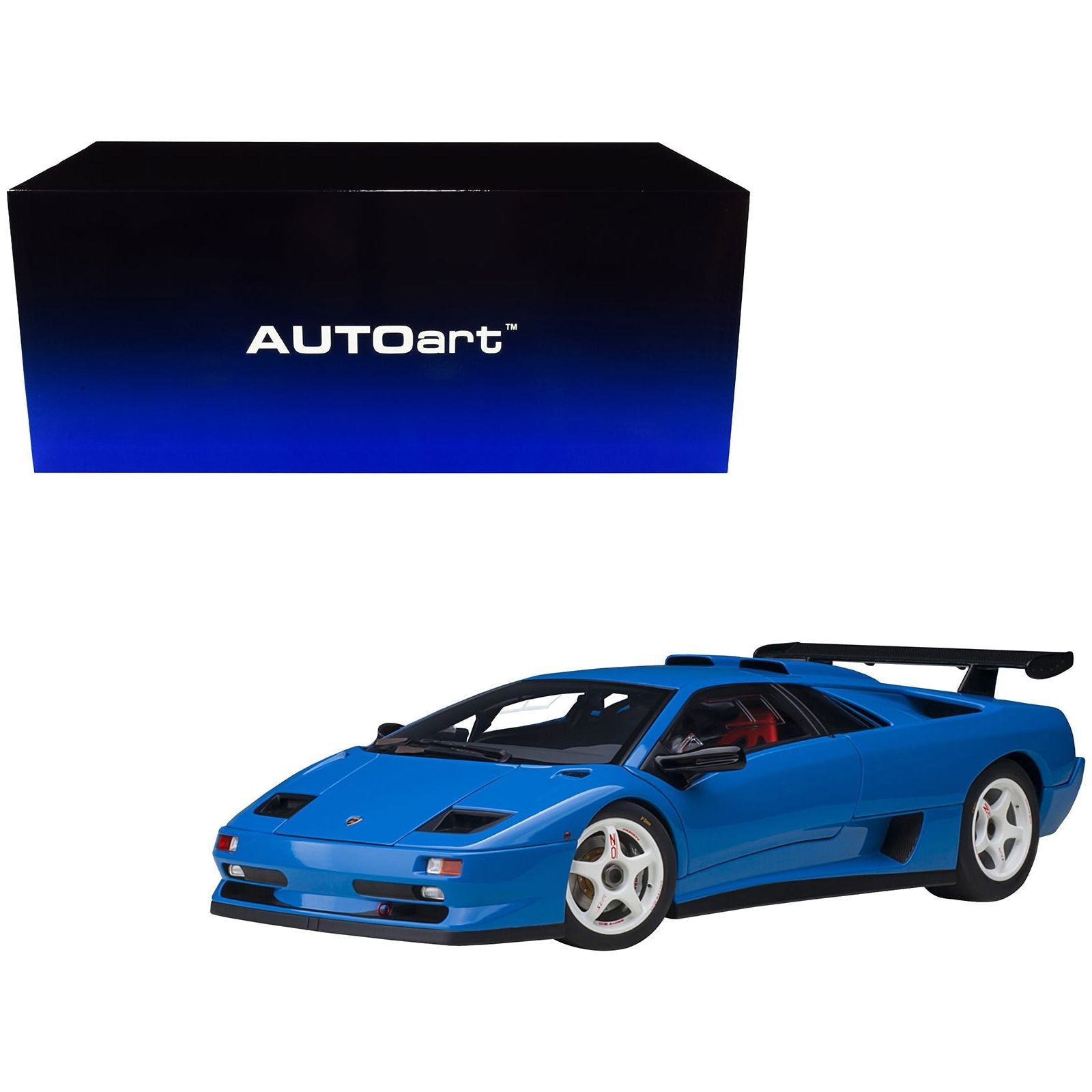 Lamborghini Diablo SV - R Blu Le Mans Blue 1/18 Model Car by Autoart - Autoart - ModelCars.com