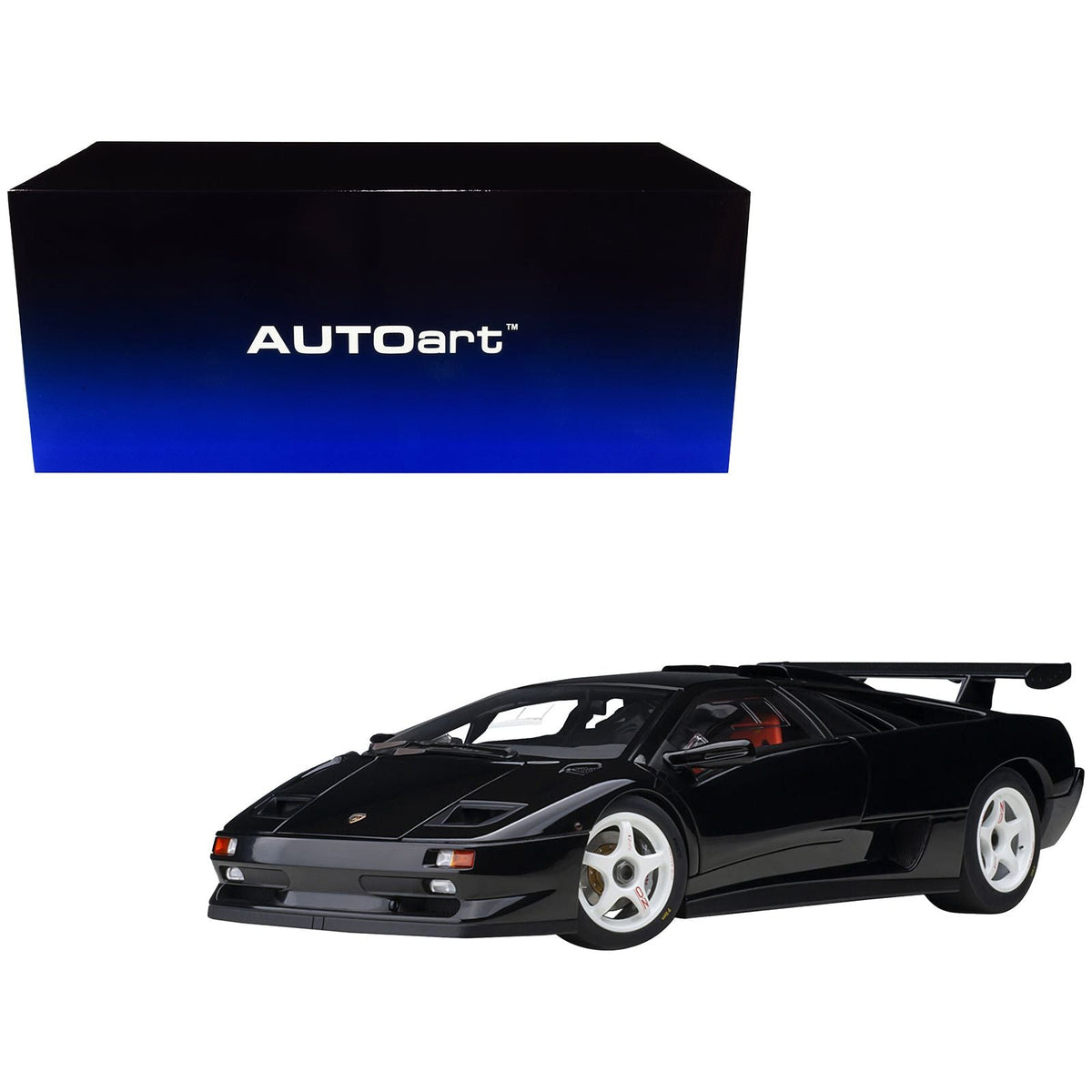 Lamborghini Diablo SV - R Deep Black 1/18 Model Car by Autoart - Autoart - ModelCars.com