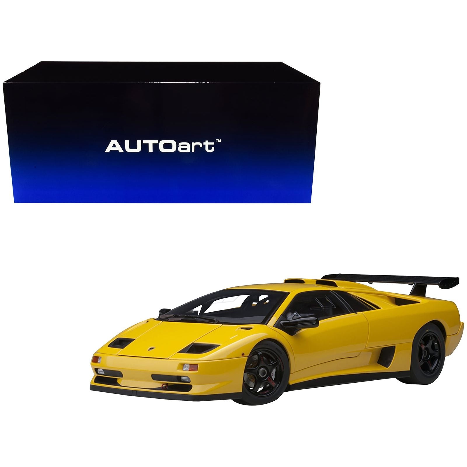 Lamborghini Diablo SV - R Superfly Yellow 1/18 Model Car by Autoart - Autoart - ModelCars.com