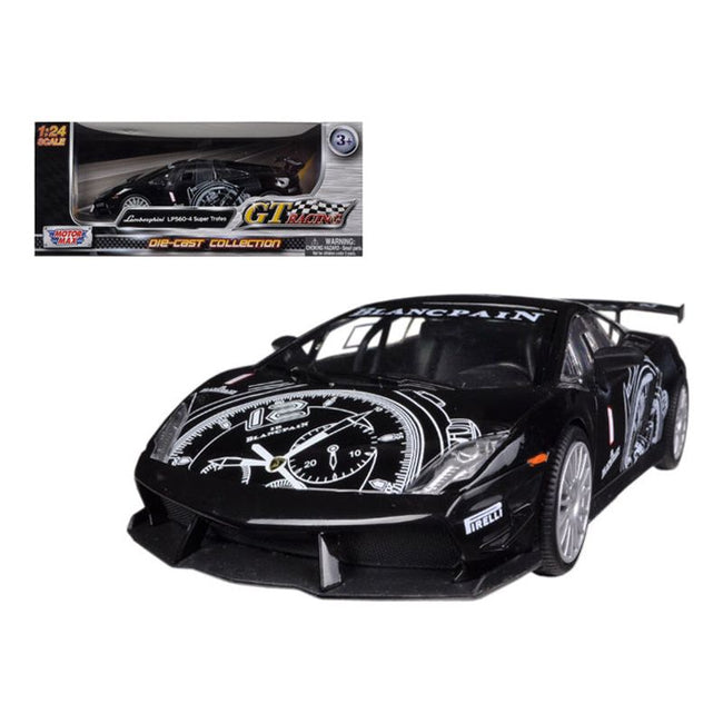 Lamborghini Gallardo LP560 - 4 Black Super Trofeo GT Racing 1/24 Diecast Car Model by Motormax - Motormax - ModelCars.com