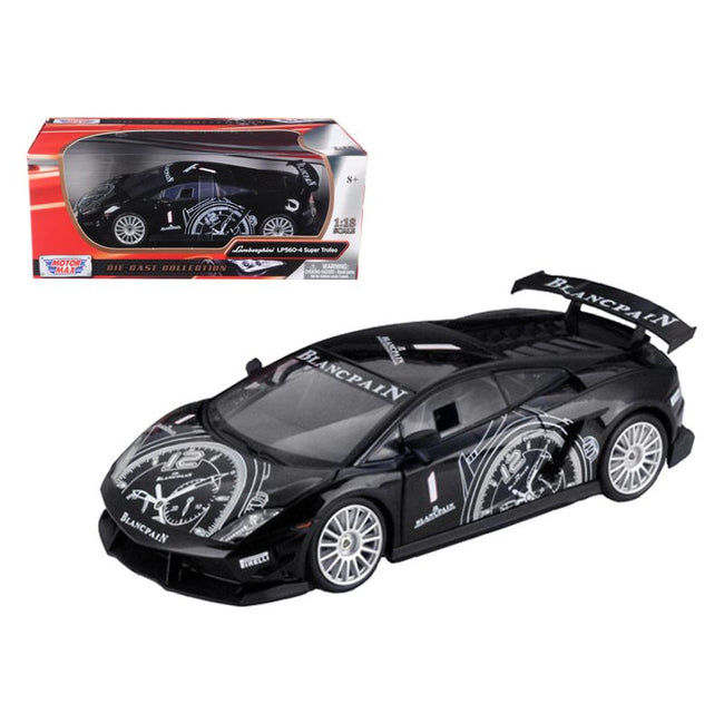 Lamborghini Gallardo LP560 - 4 Super Trofeo Black 1/18 Diecast Model Car by Motormax - Motormax - ModelCars.com