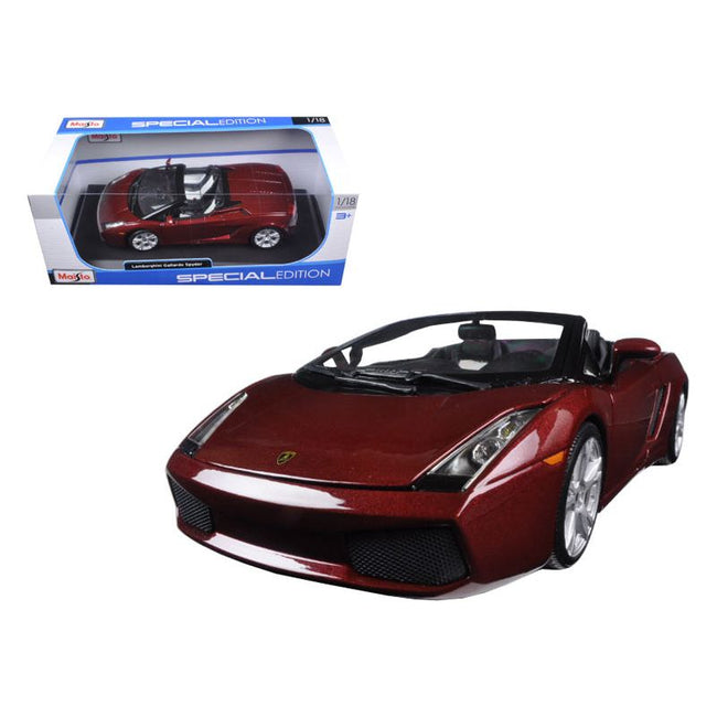 Lamborghini Gallardo Spyder Burgundy 1/18 Diecast Model Car by Maisto - Maisto - ModelCars.com