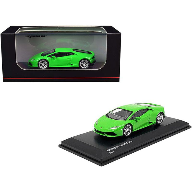 Lamborghini Huracan Coupe Bright Green 1/64 Diecast Model Car by Kyosho - Kyosho - ModelCars.com