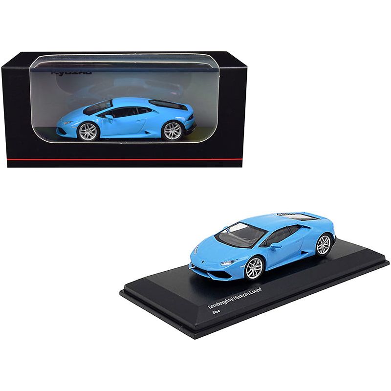Lamborghini Huracan Coupe Light Blue 1/64 Diecast Model Car by Kyosho-Kyosho-ModelCars.com