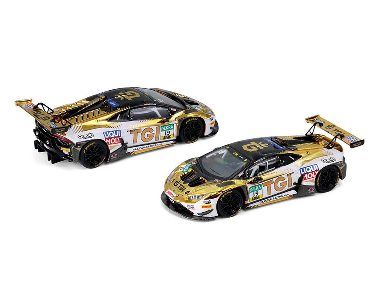 Lamborghini Huracan GT3 Evo2 #19 Luca Engstler "TGI Team" "DTM (Deutsche Tourenwagen Masters)" (2025) 1/64 Diecast Model Car by Trends Hobby-Trends Hobby-ModelCars.com