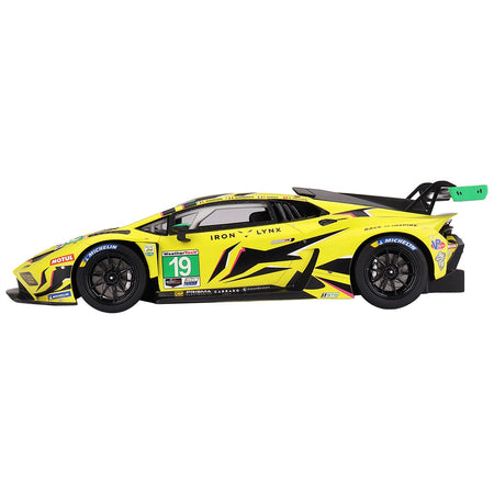 Lamborghini Huracan GT3 EVO2 19 Raffaele Giammaria - Rolf Ineichen - Franck Perera - Claudio Schiavoni "Iron Lynx" IMSA GTD "24 Hours of Daytona" (2023) 1/18 Model Car by Top Speed - Top Speed - ModelCars.com