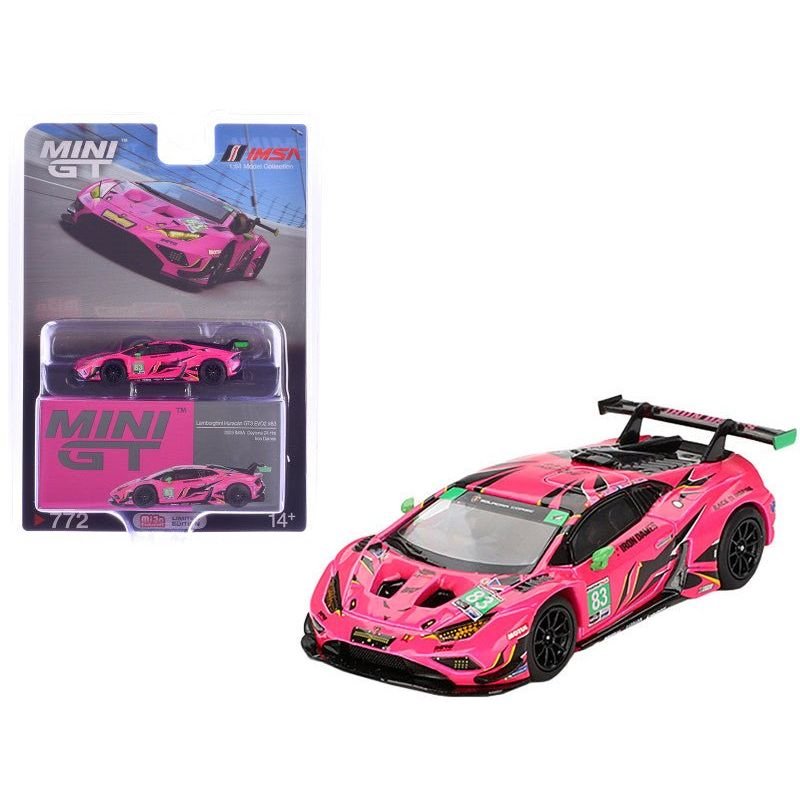 Lamborghini Huracan GT3 EVO2 #83 Sarah Bovy - Rahel Frey - Michelle Gatting - Doriane Pin "Iron Dames" "24 Hours of Daytona" (2023) Limited Edition 1/64 Diecast Model Car by Mini GT-Mini GT-ModelCars.com