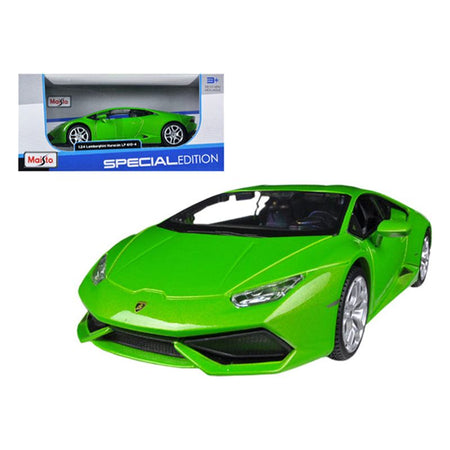 Lamborghini Huracan LP610 - 4 Green 1/24 Diecast Model Car by Maisto - Maisto - ModelCars.com