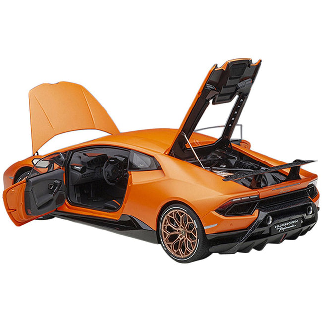 Lamborghini Huracan Performante Arancio Anthaeus / Matt Orange with Copper Wheels 1/12 Model Car by Autoart - Autoart - ModelCars.com