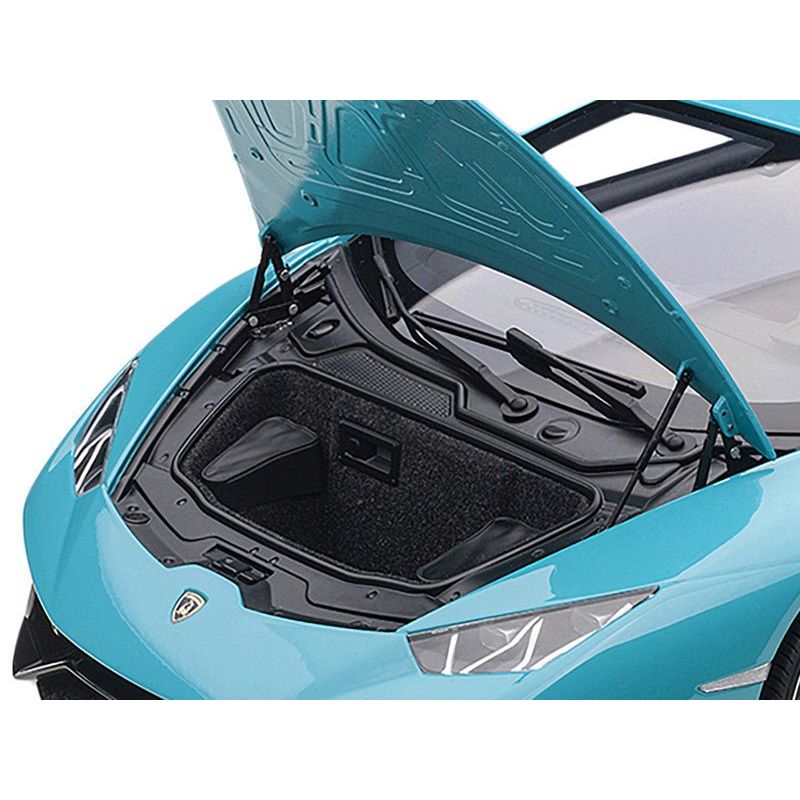 Lamborghini Huracan Performante Blu Glauco / Solid Blue with Black Wheels 1/12 Model Car by Autoart - Autoart - ModelCars.com
