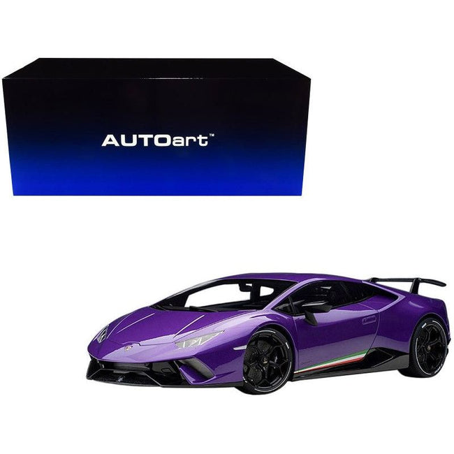 Lamborghini Huracan Performante Viola Pasifae / Pearl Purple with Black Wheels 1/12 Model Car by Autoart - Autoart - ModelCars.com