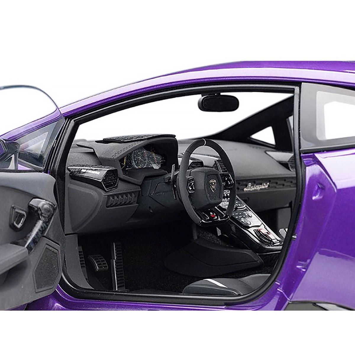 Lamborghini Huracan Performante Viola Pasifae / Pearl Purple with Black Wheels 1/12 Model Car by Autoart - Autoart - ModelCars.com