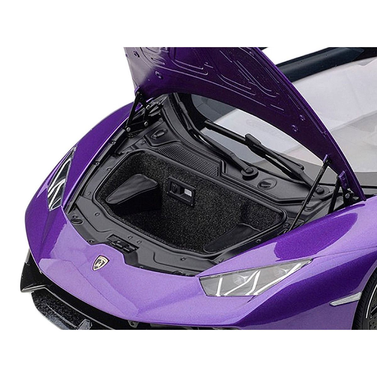 Lamborghini Huracan Performante Viola Pasifae / Pearl Purple with Black Wheels 1/12 Model Car by Autoart - Autoart - ModelCars.com